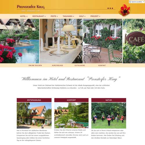 Webdesign Pronstorf - Pronstorfer Krug
